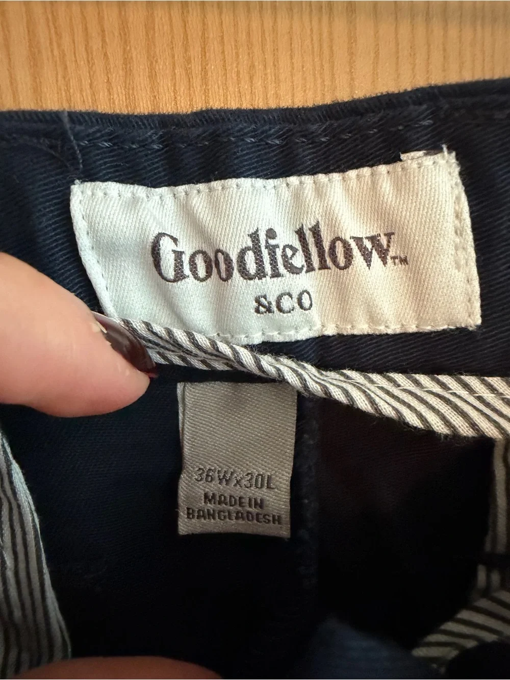 Men's Navy Chino Pants